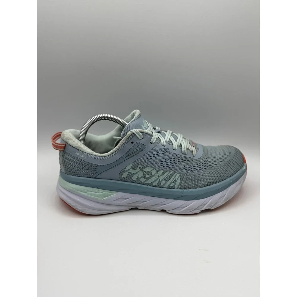 Hoka One One Bondi 7 Real Teal Outer‎ Space Women's Shoes 1110519 RTOS Size 9.5